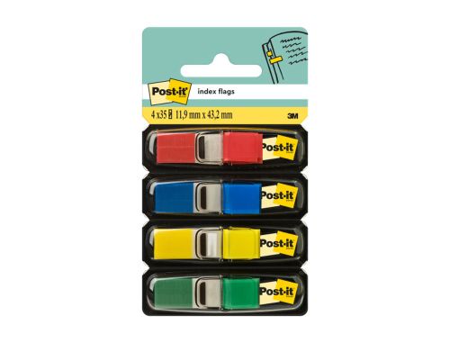 Bandas separadoras post-it index de cores brilhantes, dispensador de 140 unidades , Post-it , 29414 , 0021200508769